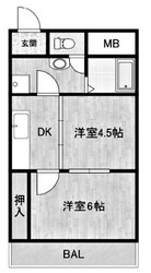 北青木ハイツの物件間取画像